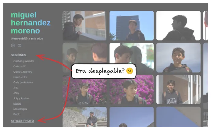Casi nadie desplegaba las sesiones
