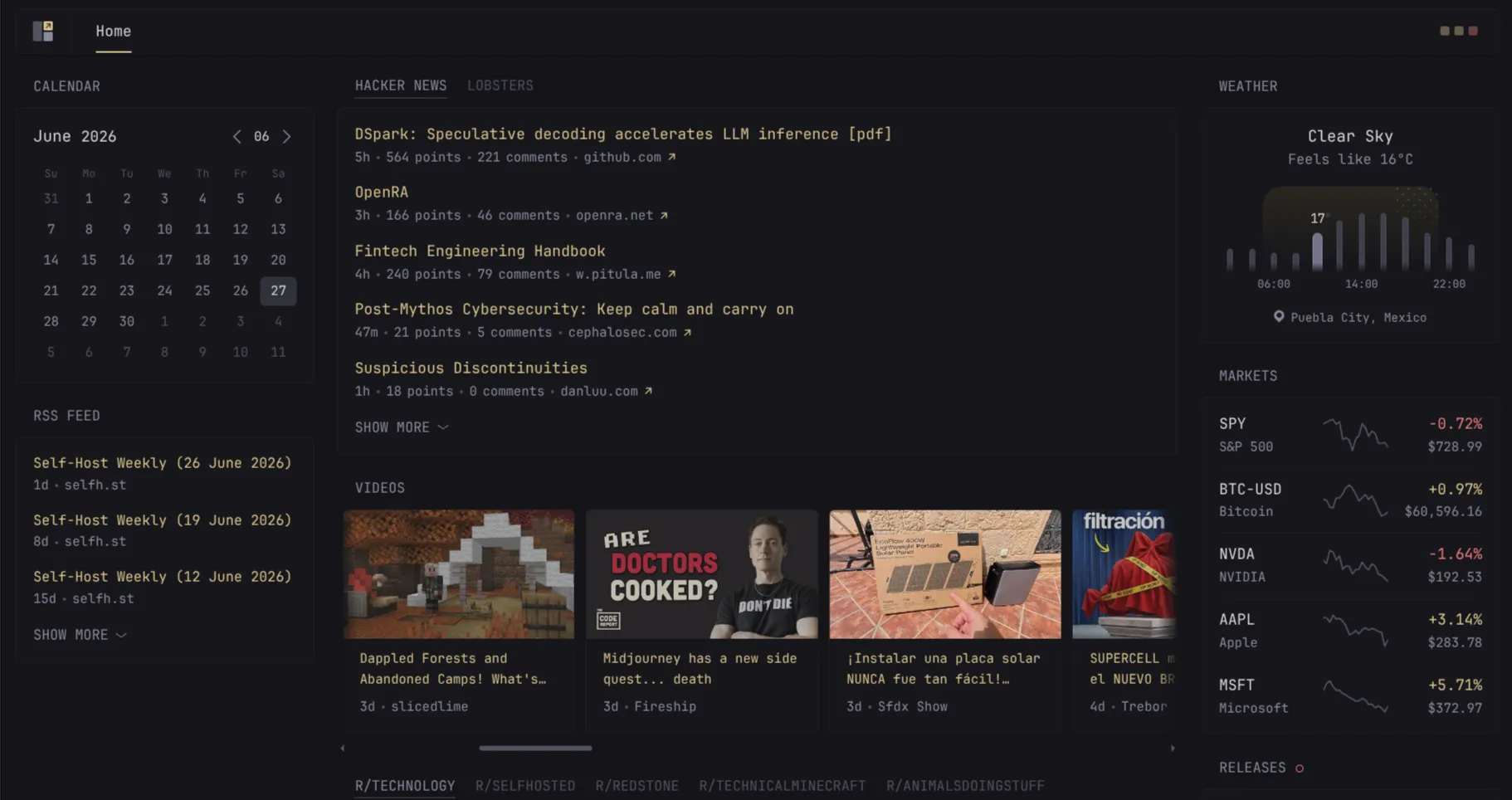 Mi dashboard de glance